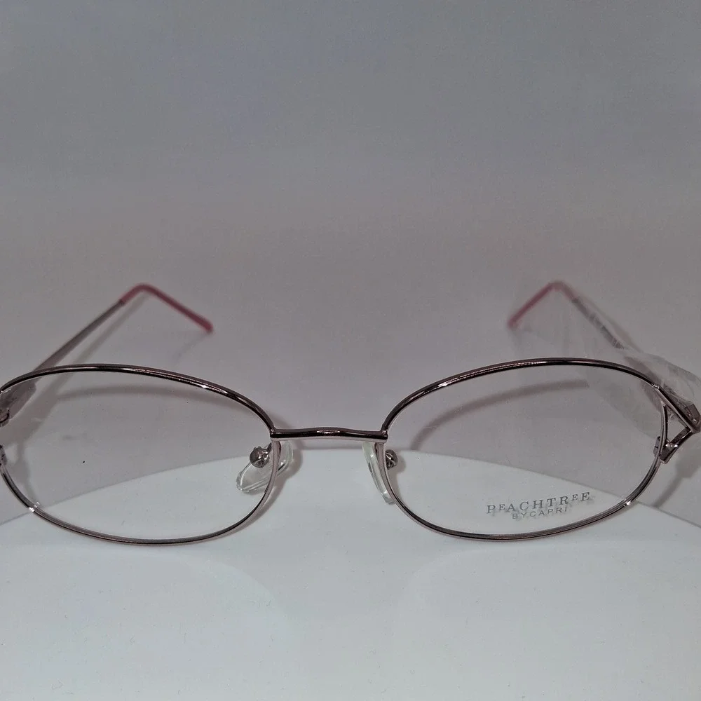 Capri Peachtree PT58 COFFEE 53-18-140 SILVER/PINK Eyeglasses Frames ONLY